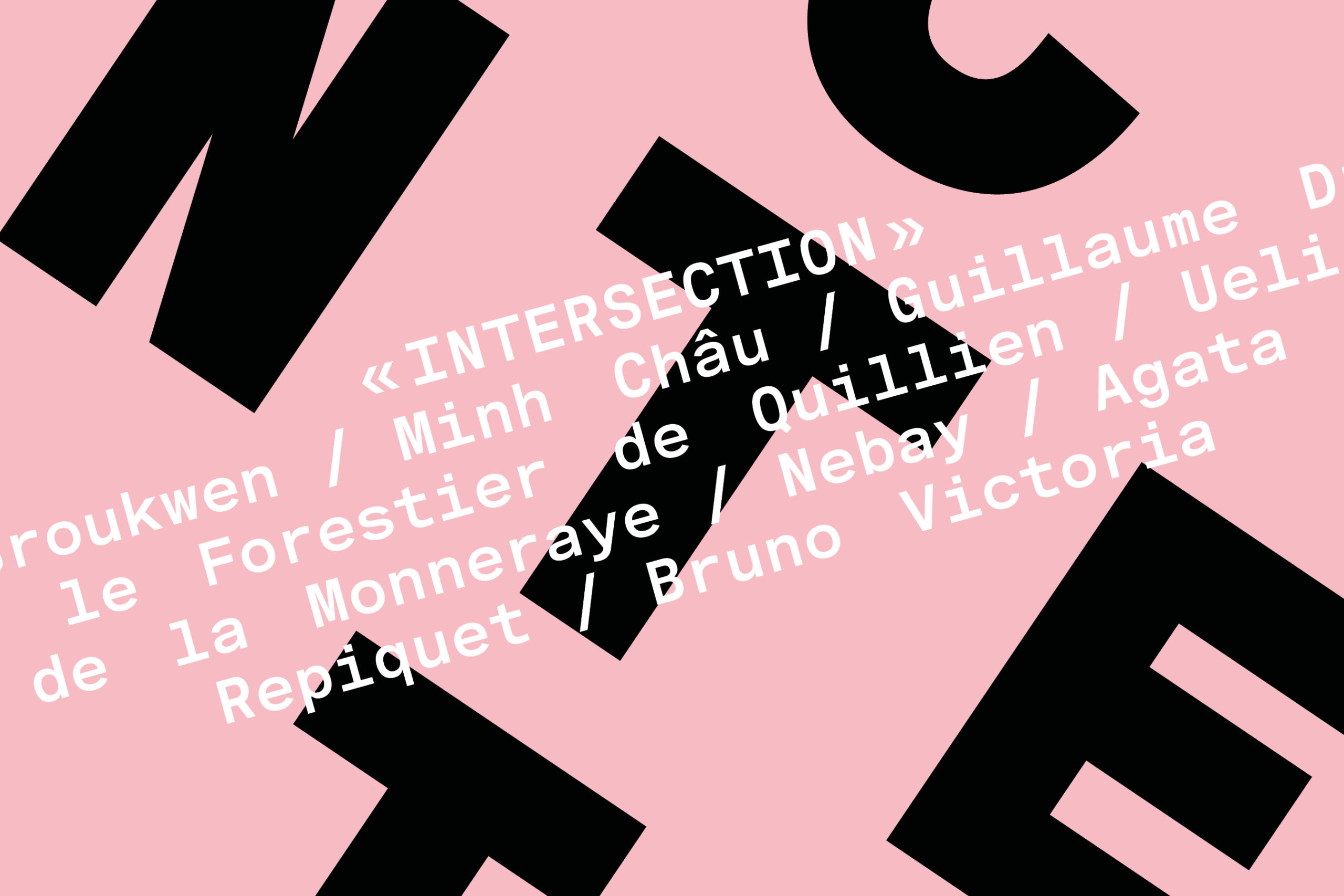affiche exposition intersection paris