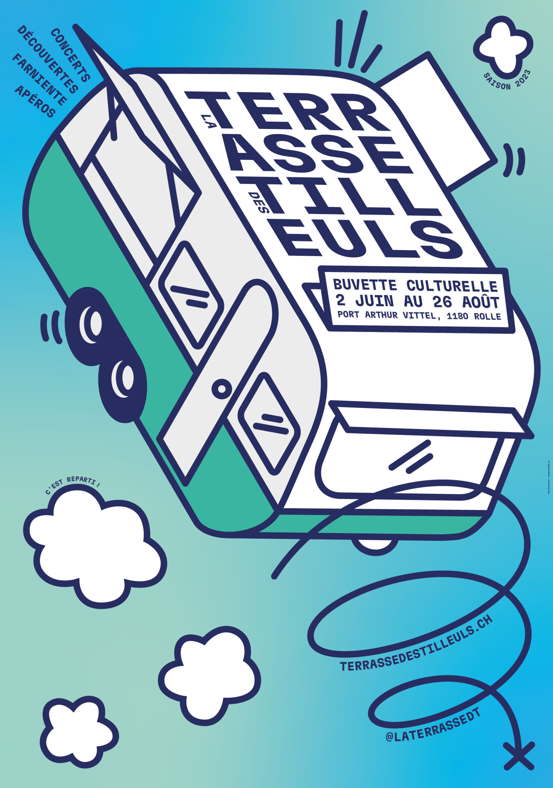 terrasse des tilleuls – affiche 2023